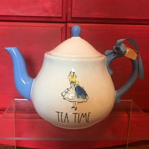 Rae Dunn Disney Alice In Wonderland Tea Time Tea Pot NWT